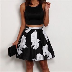 Two Piece Formal Dress Black Size L 13